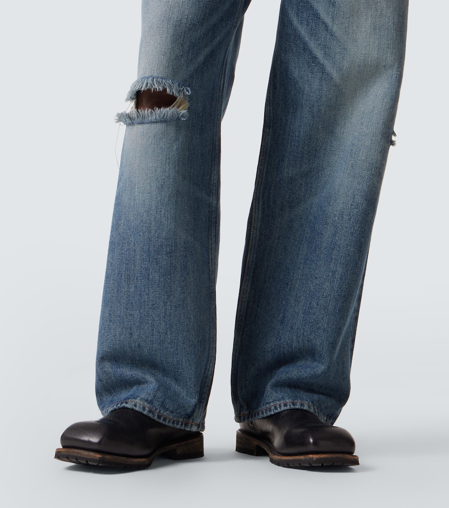 Our Legacy Vast Cut High-rise Wide-leg Jeans In Blue