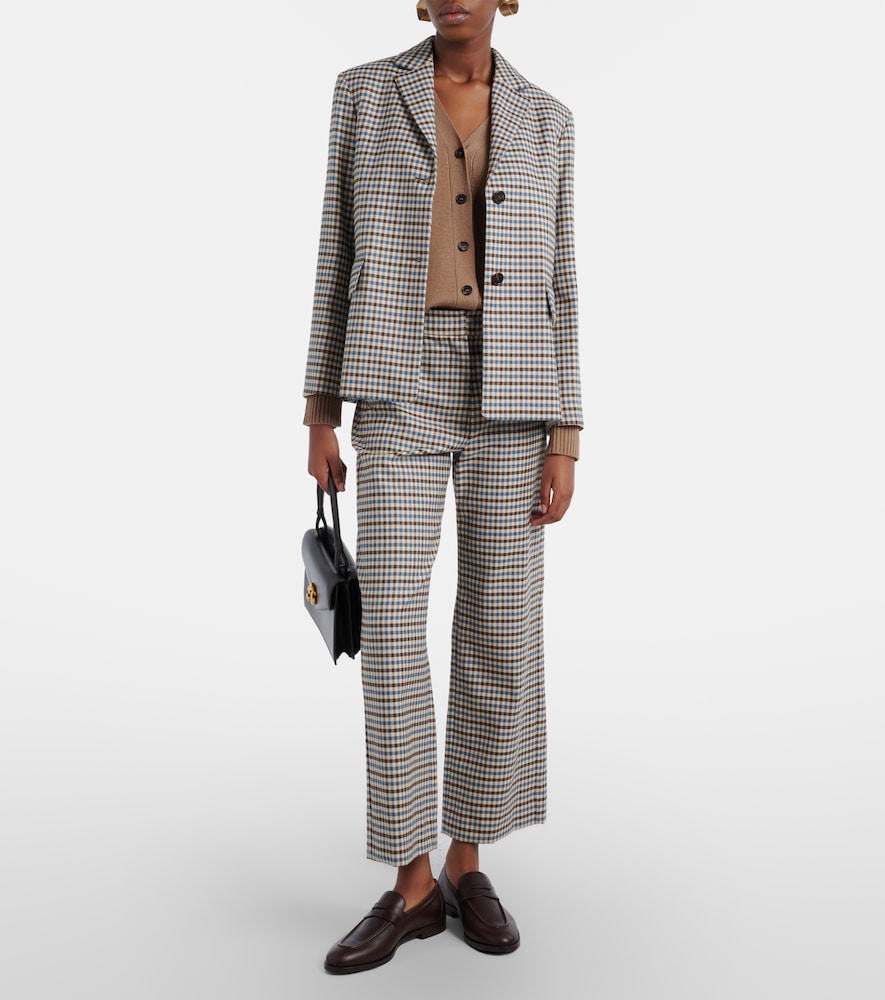 'S Max Mara Michelle wool and cotton wide-leg pants