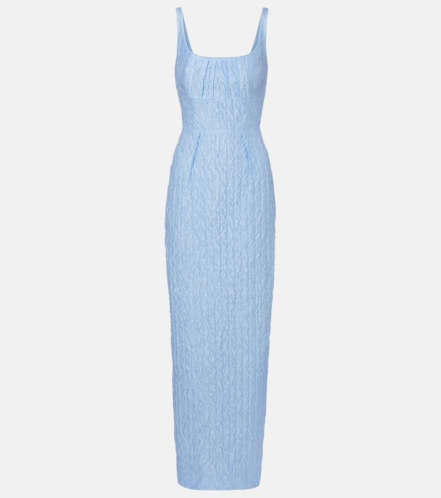 Emilia Wickstead Sharon seersucker gown