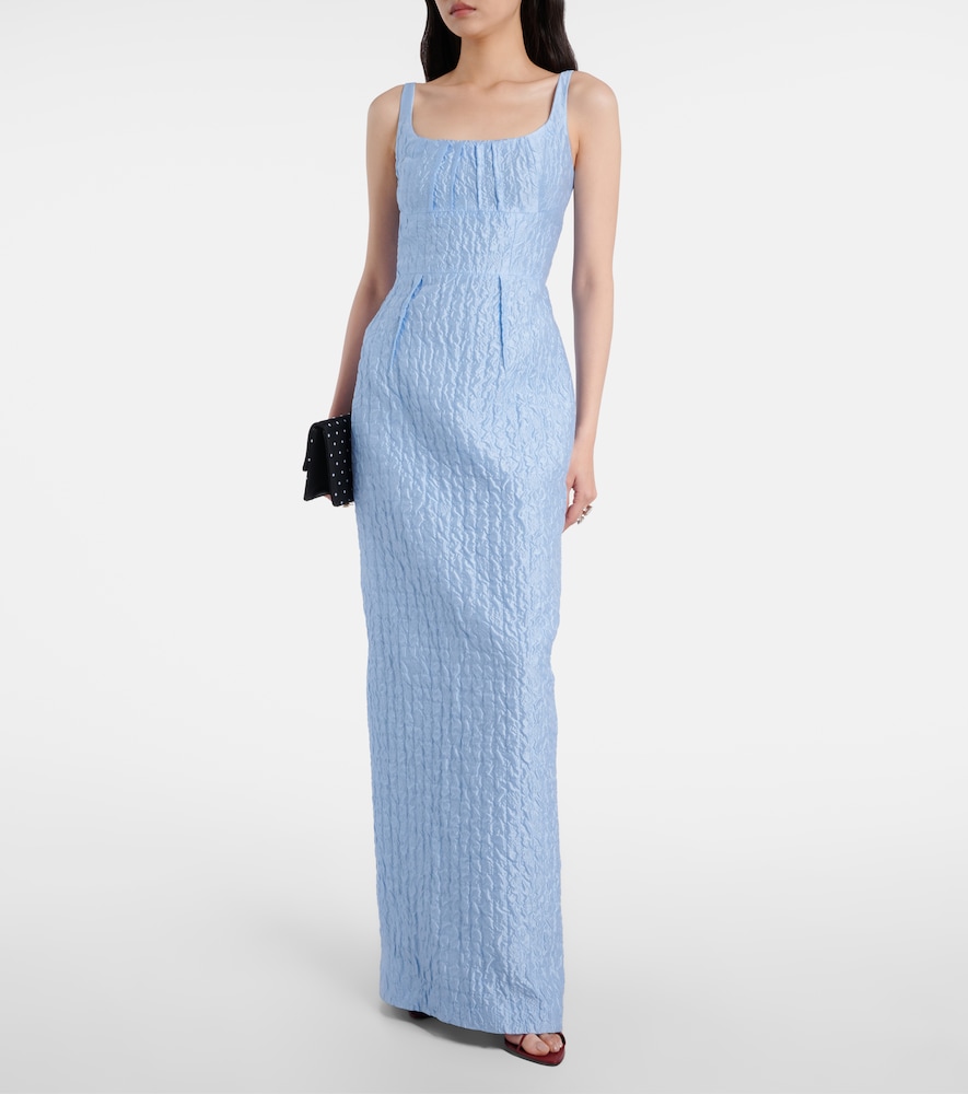 Emilia Wickstead Sharon seersucker gown