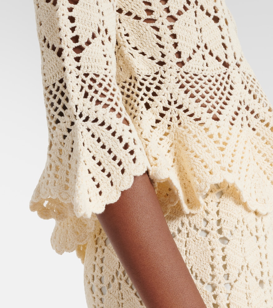  Zimmermann Zimmermann Top De Croché De Algodón 