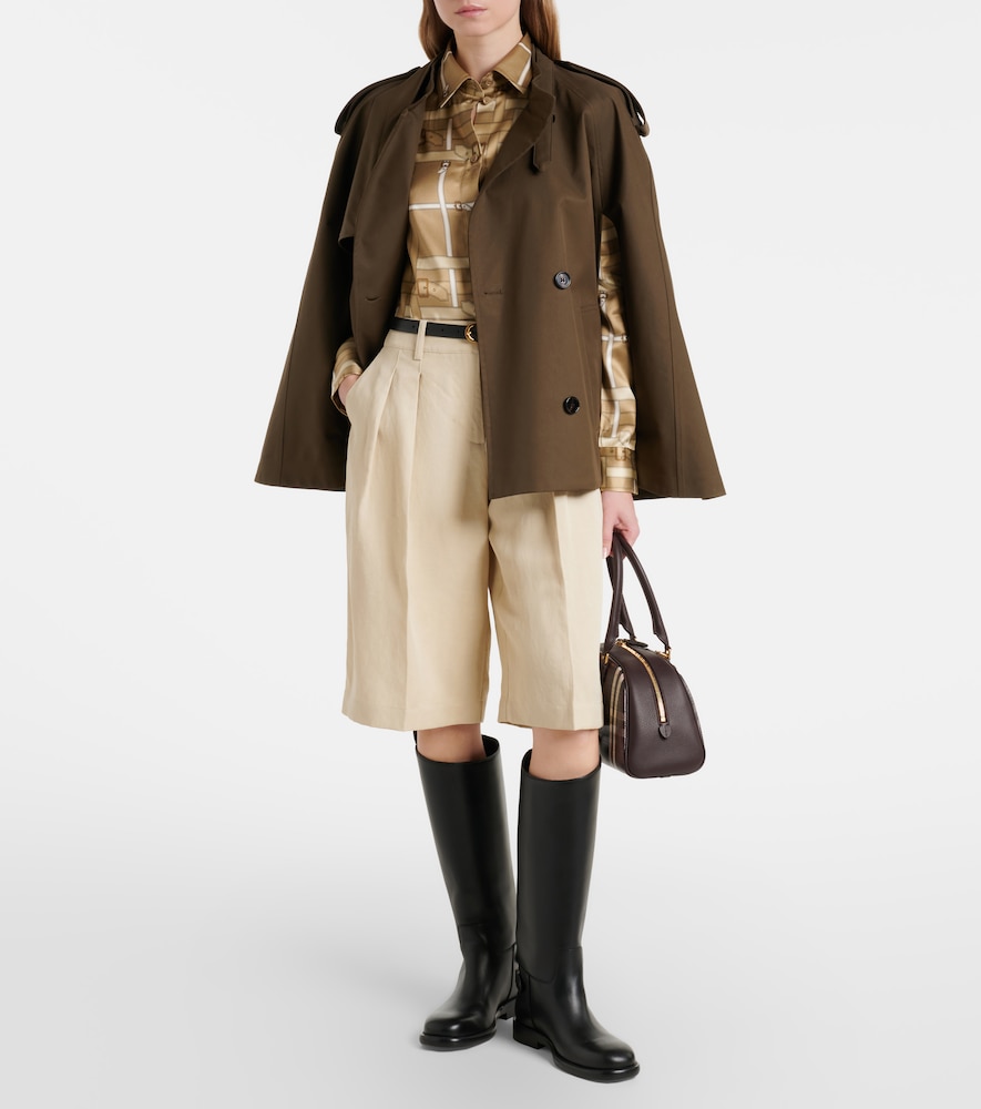 Burberry Emma printed satin shirt