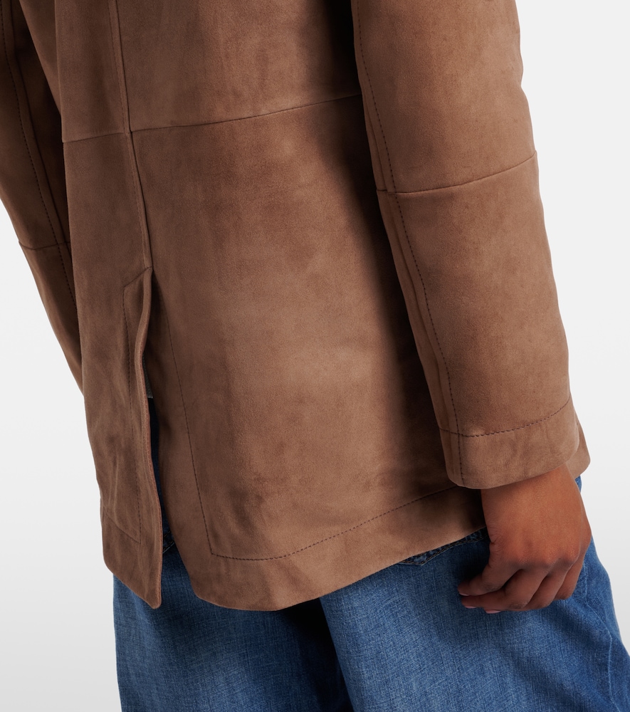  Brunello Cucinelli Brunello Cucinelli Suede Blazer 