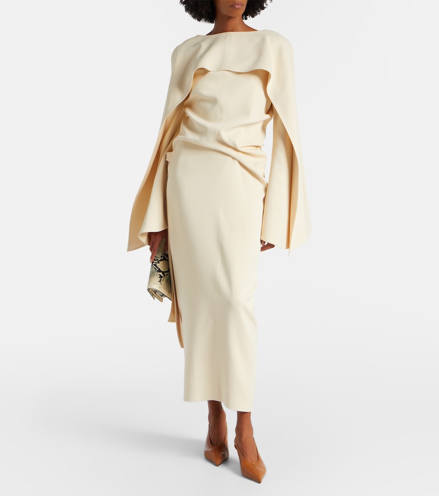 Khaite Draped crêpe maxi dress