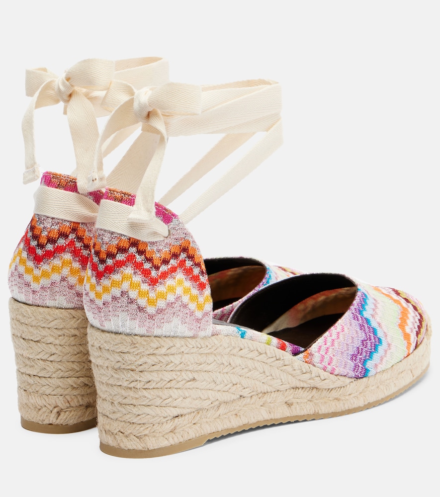  Missoni Missoni Eva 60 Zigzag Lamã© Espadrille Wedges 