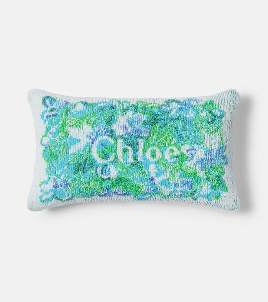 Chloé Coussin Floral en coton à fleurs