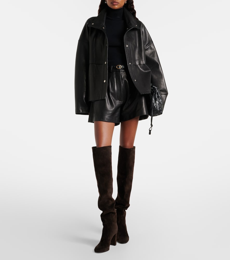 Nour Hammour Park leather jacket