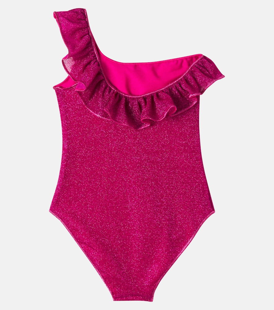  Oseree Kids Osã©ree Kids Lumiã¨re Ruffled One-shoulder Swimsuit 