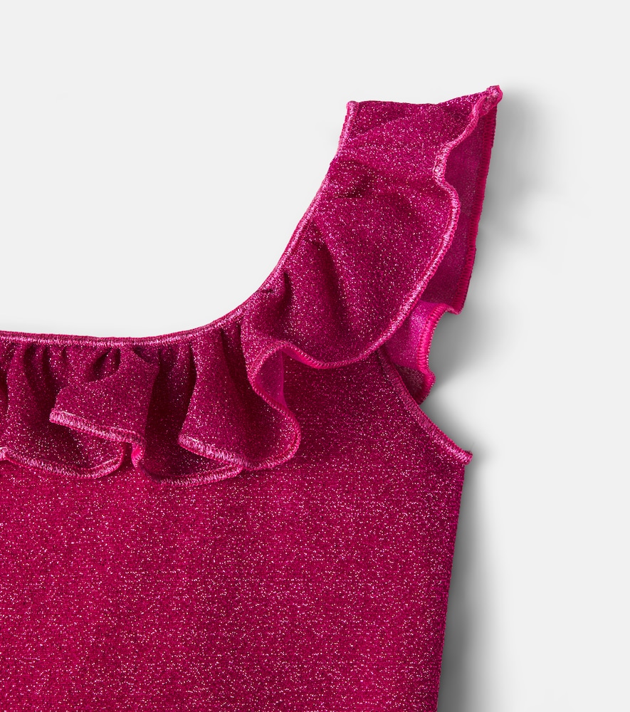  Oseree Kids Osã©ree Kids Lumiã¨re Ruffled One-shoulder Swimsuit 