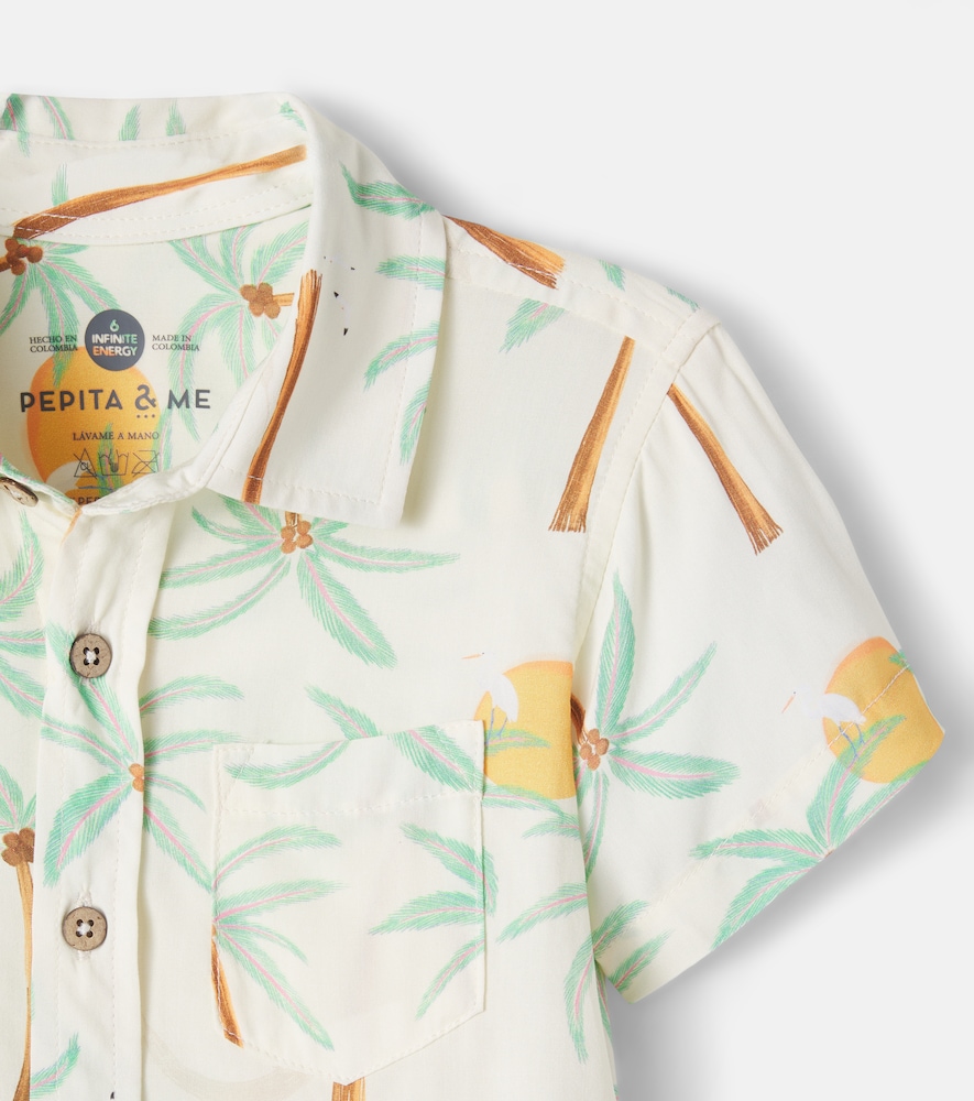  Pepita&me Pepita&me Guayabera Printed Shirt 