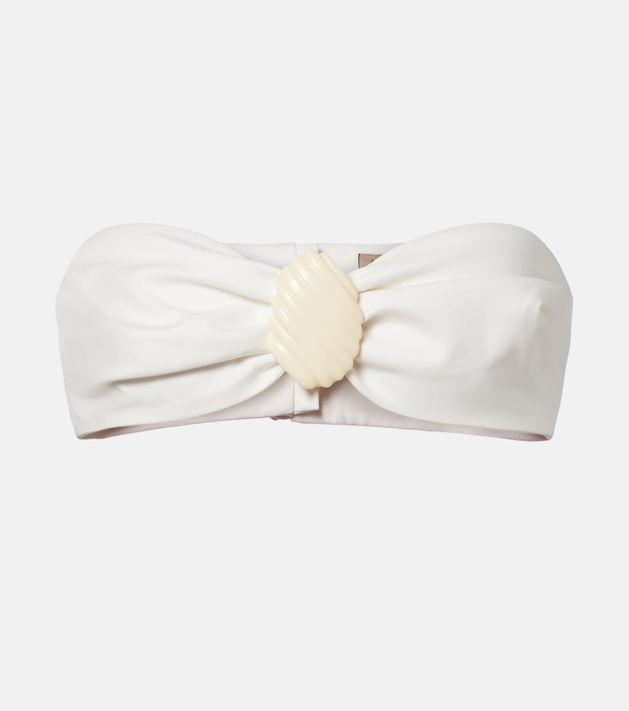 Adriana Degreas Embellished cotton-blend bandeau top | Thumbnail 6