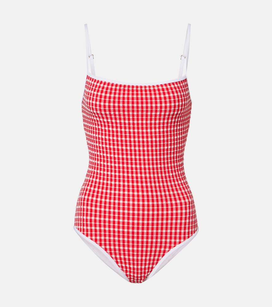Jade Swim Layla gingham swimsuit