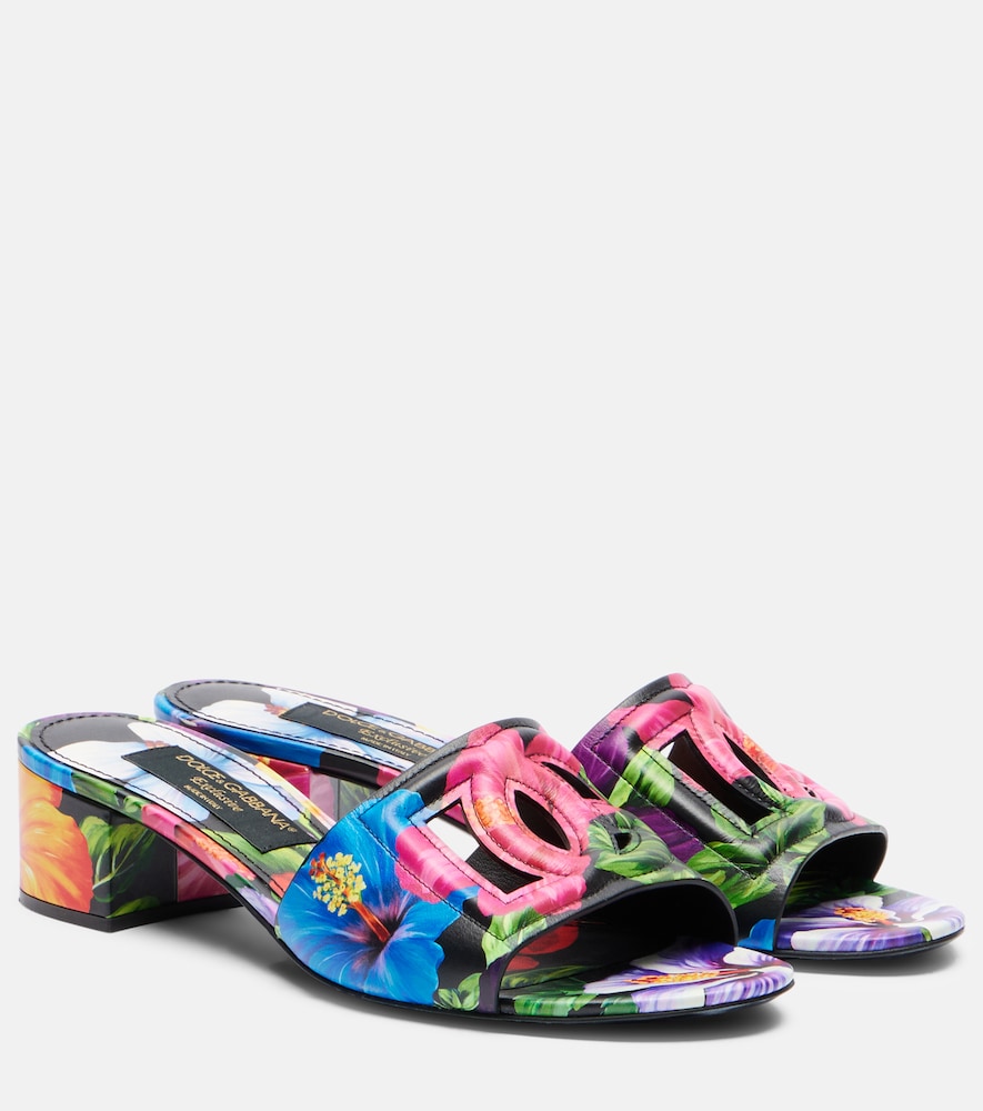 Dolce & Gabbana Karol DG floral mules