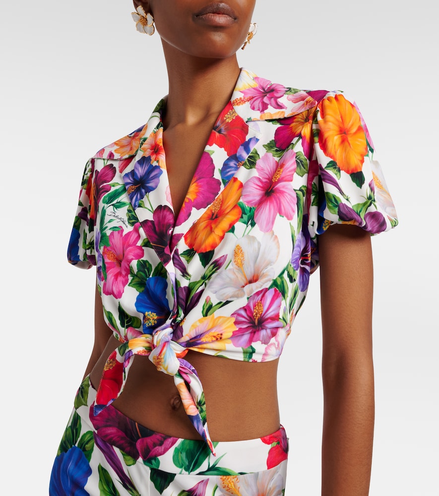  Dolce&gabbana Dolce&gabbana Floral Crop Top 