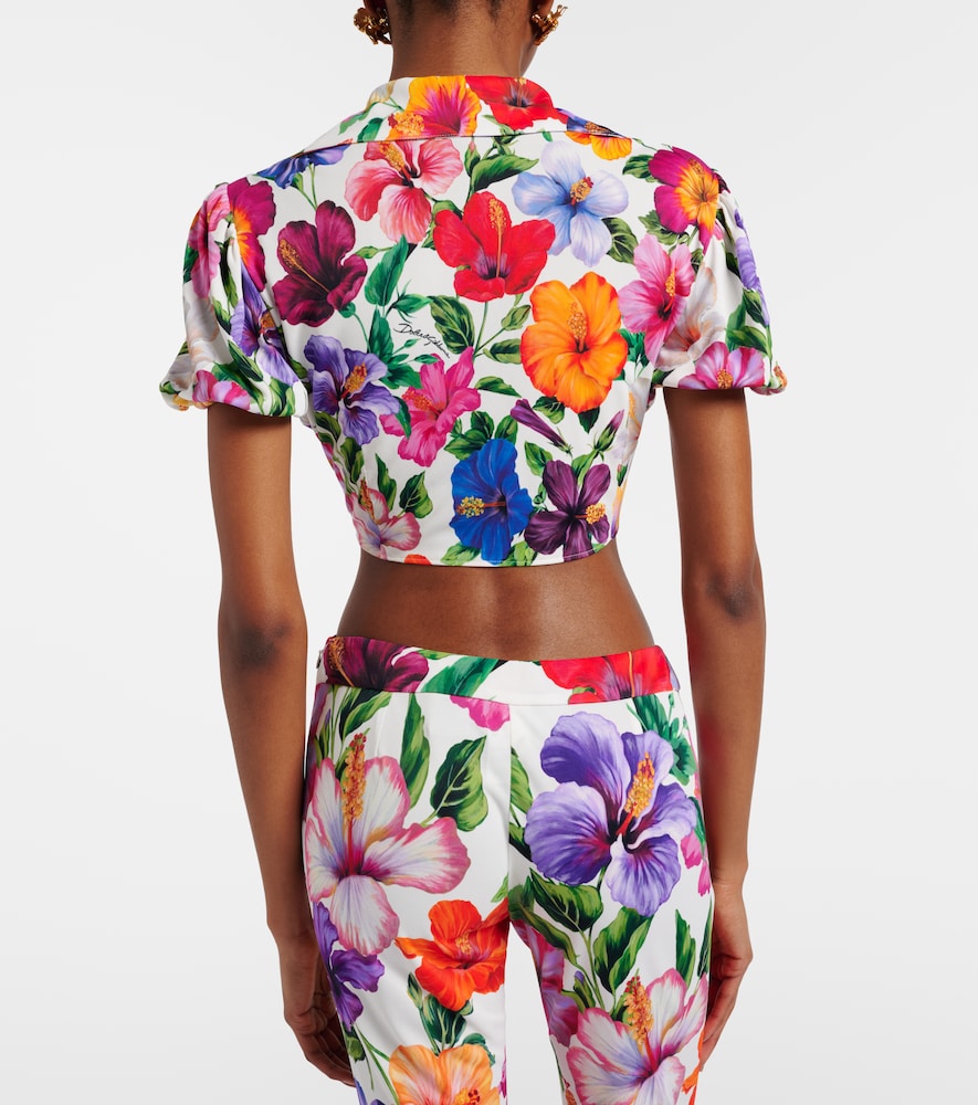 Dolce&Gabbana Floral Crop Top