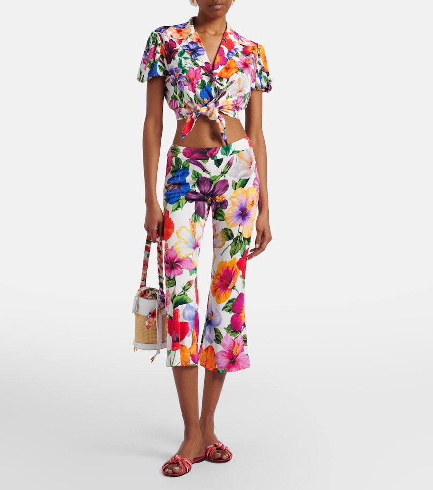  Dolce&gabbana Dolce&gabbana Floral Crop Top 
