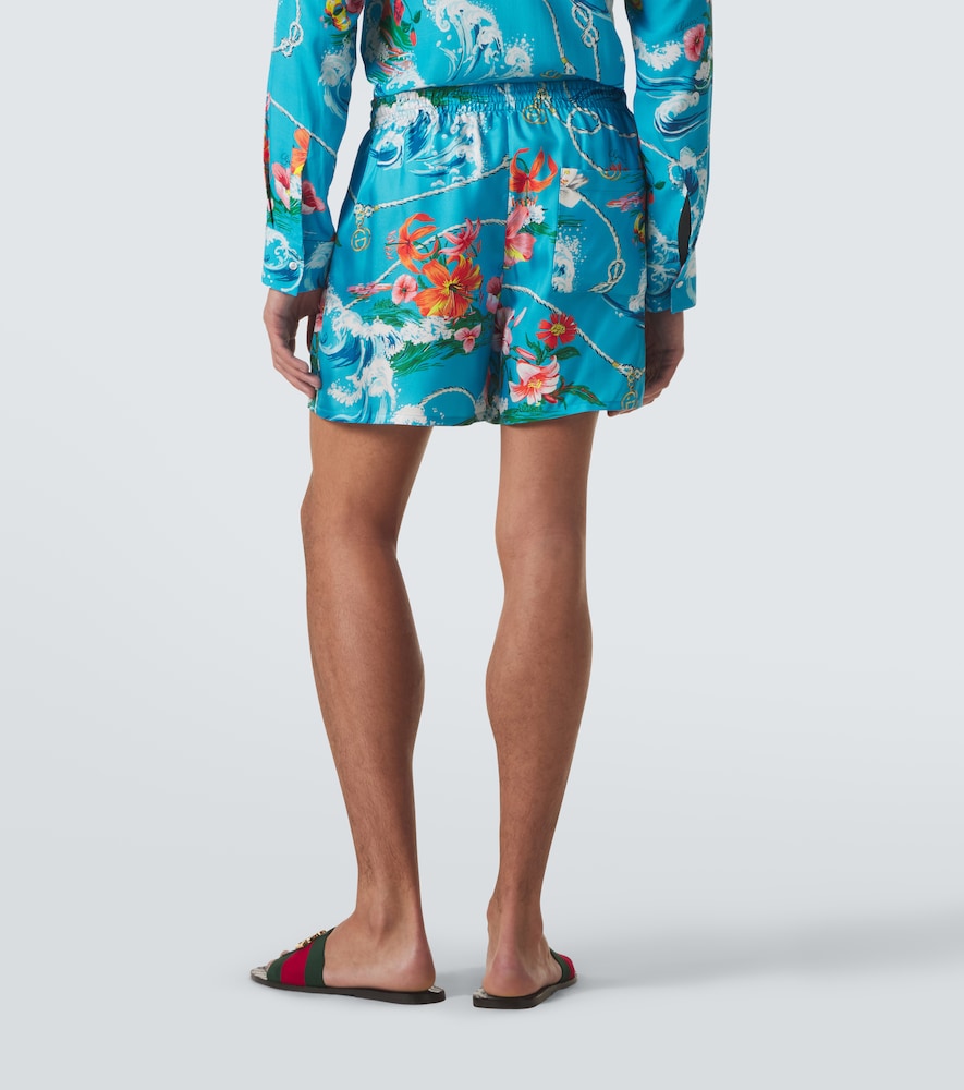  Gucci Gucci Shorts Aus Seiden-twill 