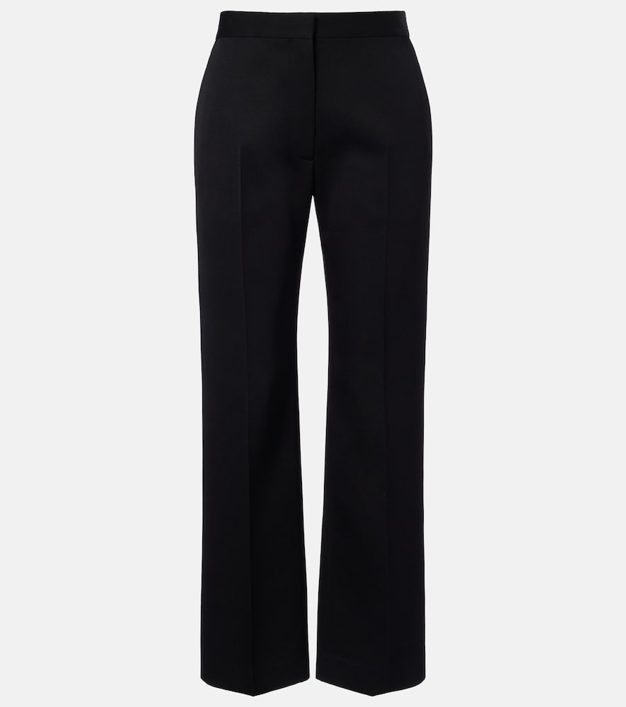 The Row Women's Black Trino Wool Straight Pants UK Size 14 - Mytheresa