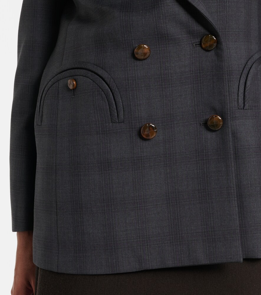  Blaze Milano Blaze Milano Everyday Checked Virgin Wool Blazer 