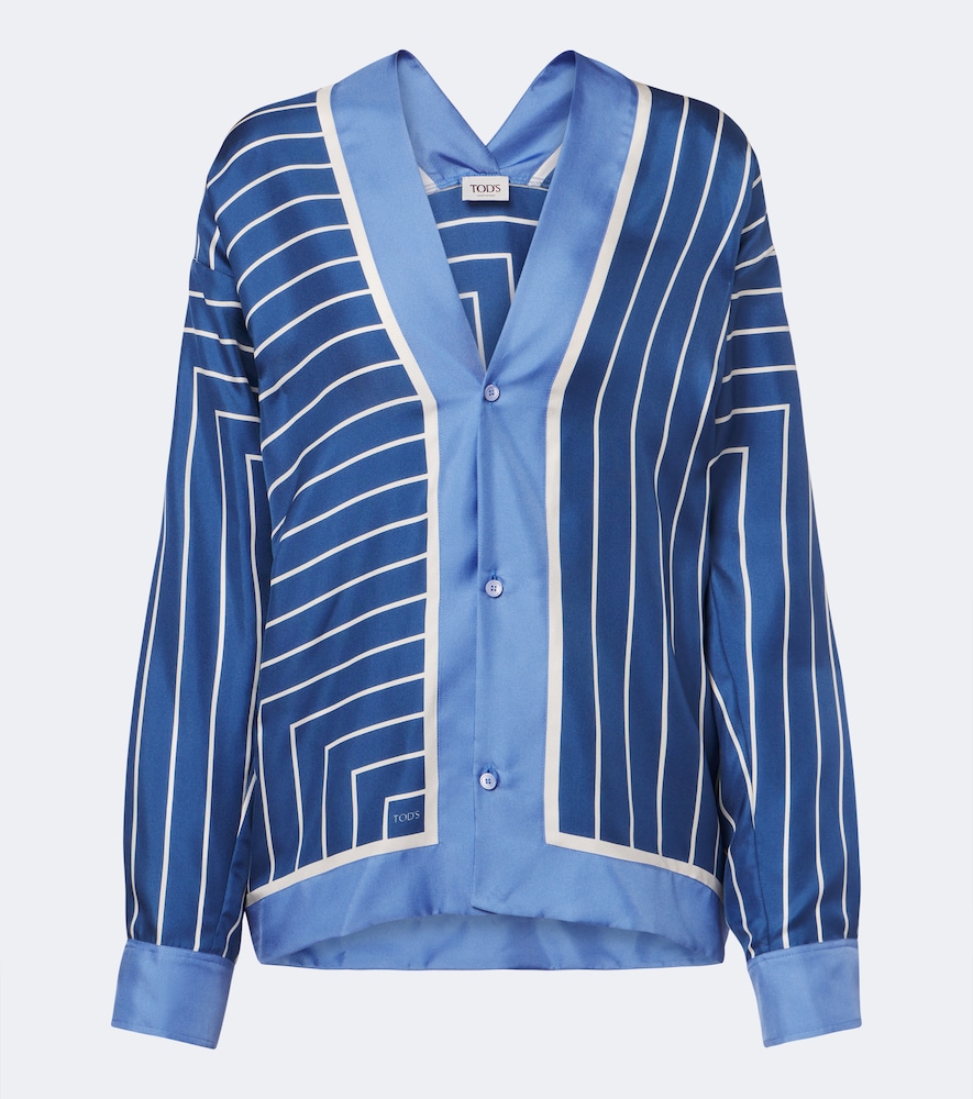 Tods Chemise en soie rayures 1300 €