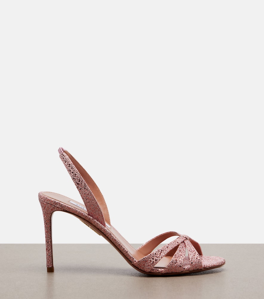  Aquazzura Aquazzura Tati Canvas Slingback Sandals 