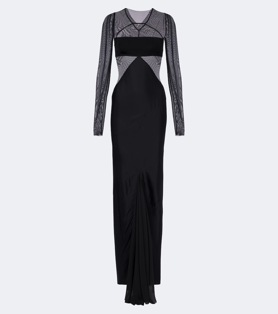 Abito lungo Combo con tulle