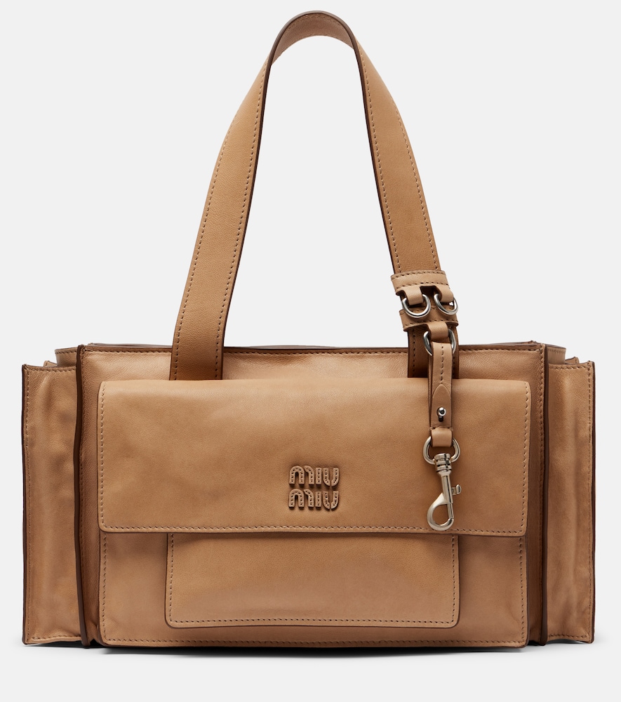 Schultertasche Utility aus Leder
