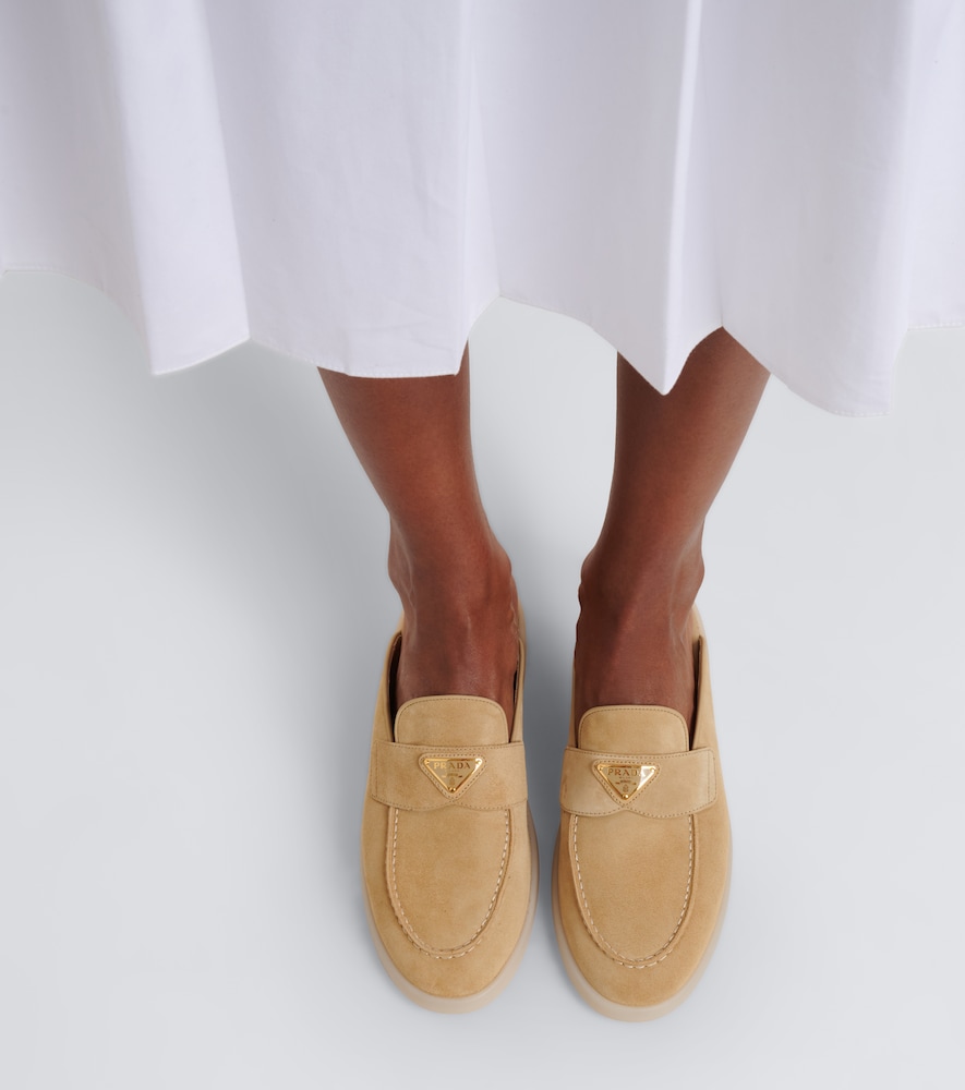Prada Suede Mules In Multi