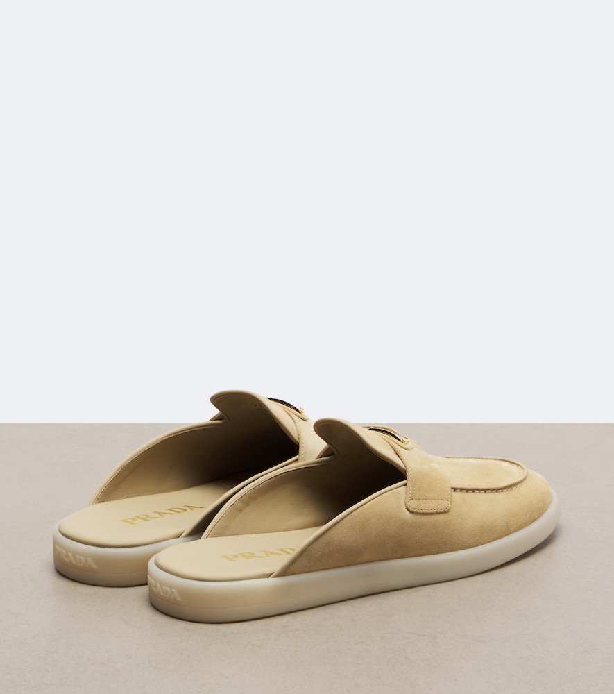 Prada Suede Mules In Multi
