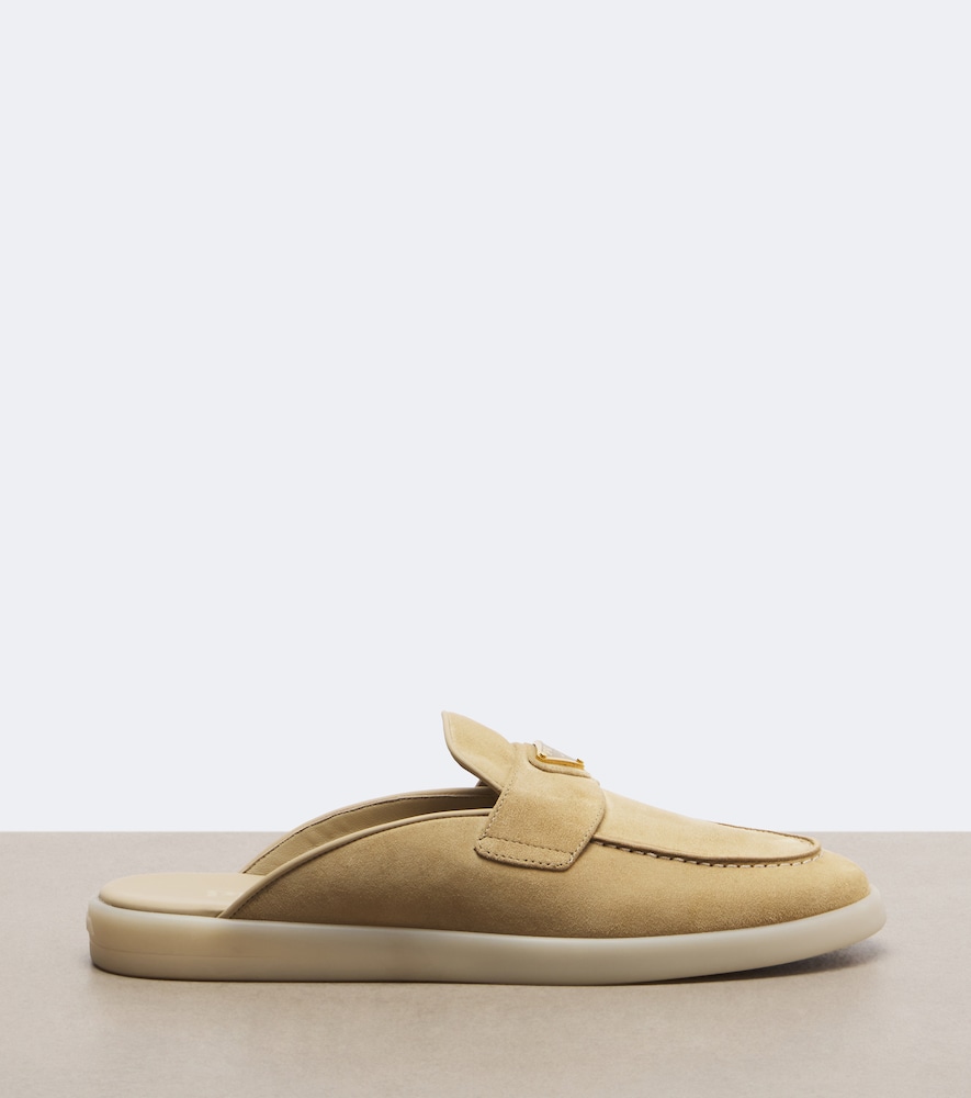 Prada Suede Mules In Multi