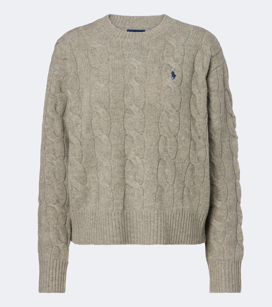 Pullover in lana e cashmere a trecce