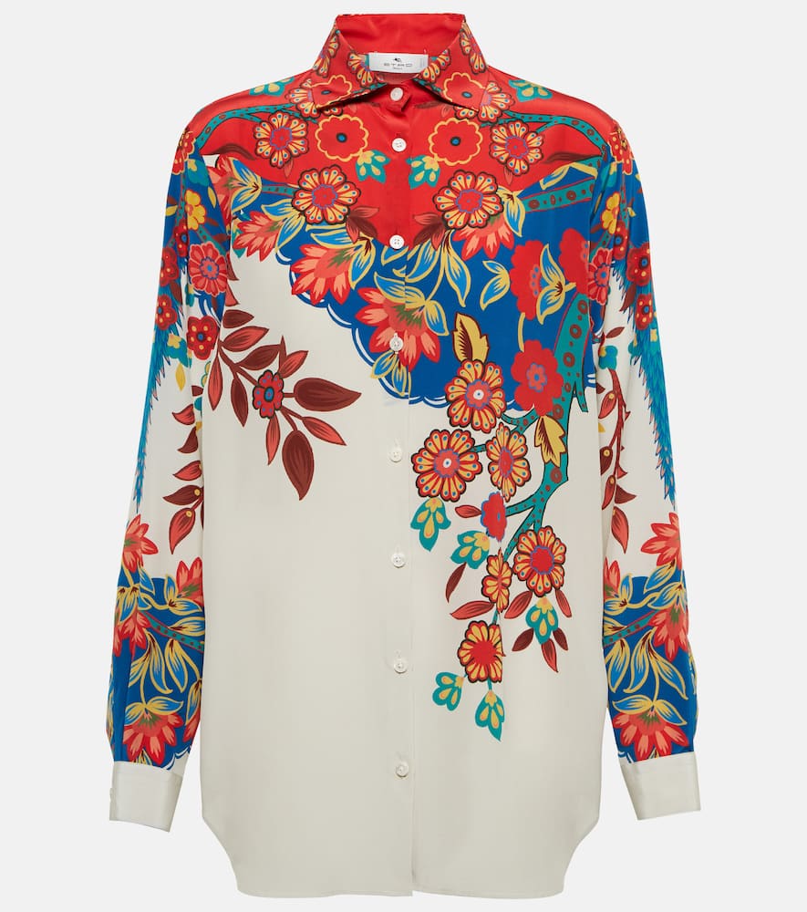 Etro Floral silk shirt
