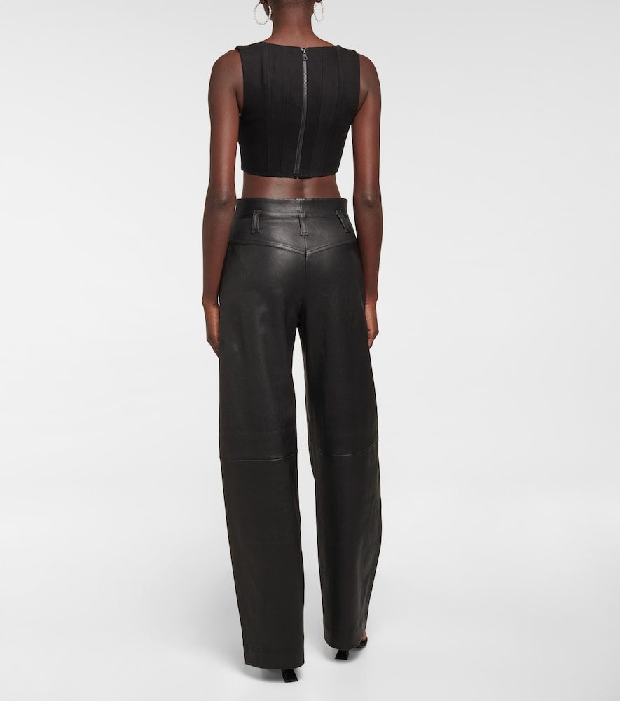  Staud Staud Cropped-top Kai Aus Baumwolle 