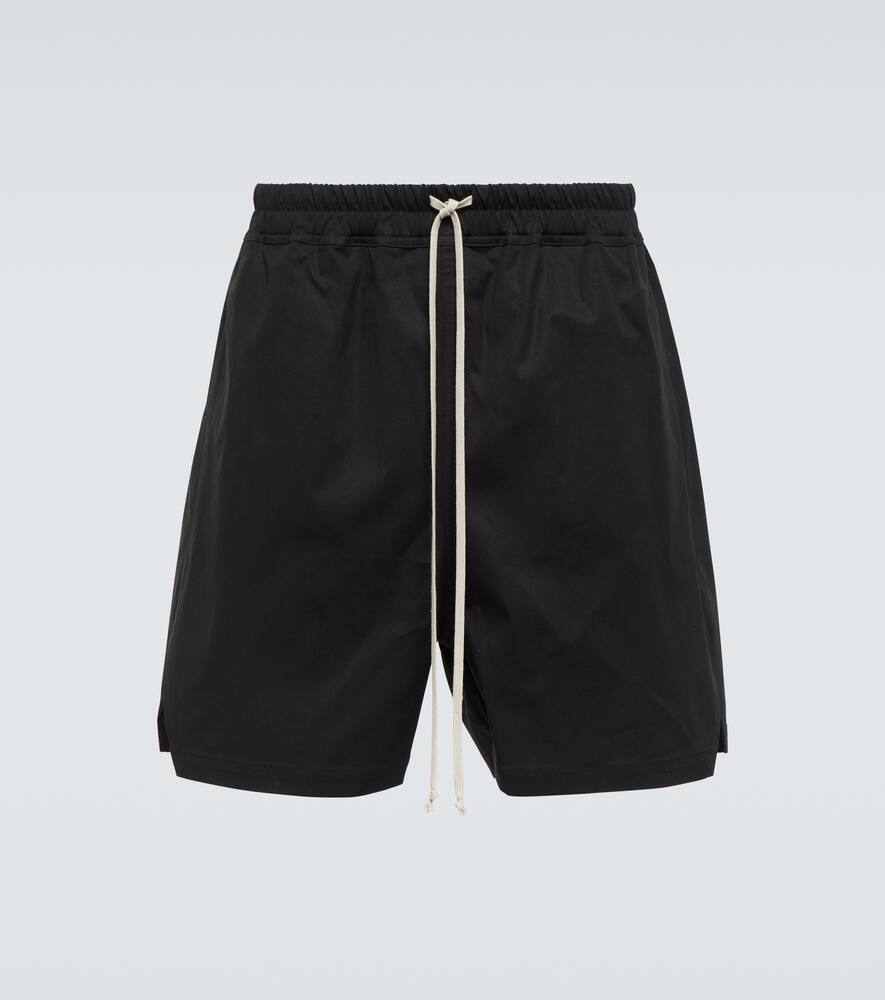 Rick Owens Riks Pods Dropped-crotch Shorts In Black