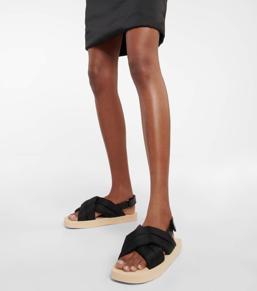 Proenza Schouler Float Padded Sandals In Black
