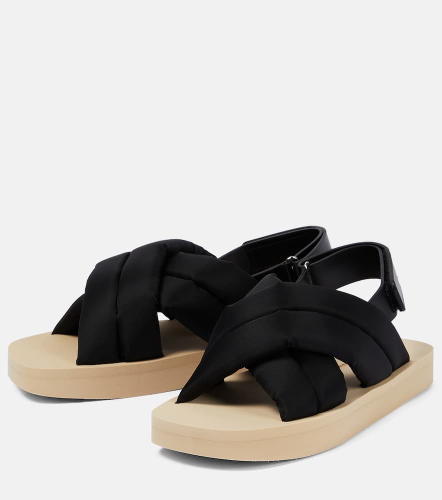 Proenza Schouler Float Padded Sandals In Black