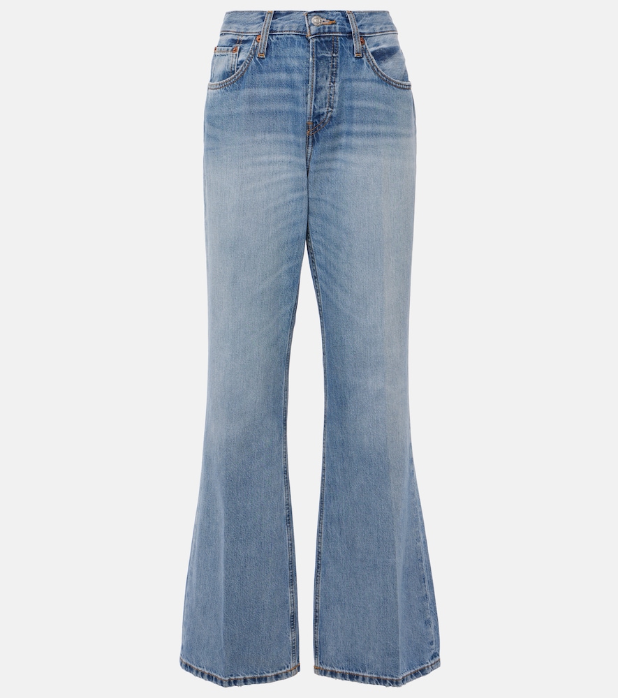 Re/Done Jeans a gamba larga Loose Boot a vita media
