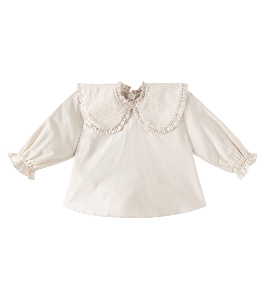 Donsje Mellys ruffled cotton-blend blouse