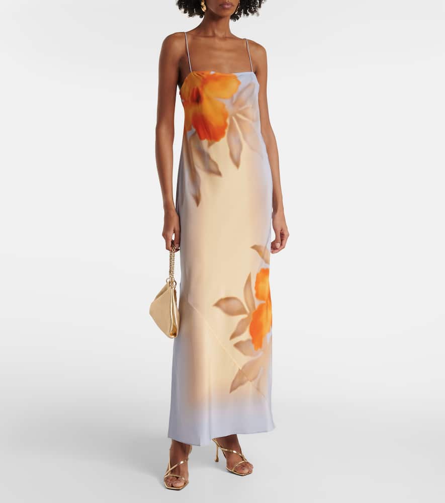 Sir Serene Silk Dress In Sequoia Floral