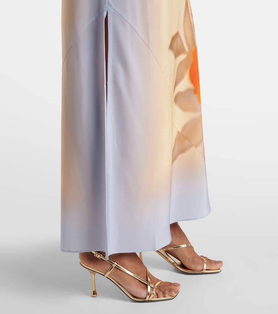 Sir Serene Silk Dress In Sequoia Floral