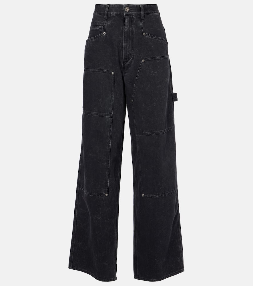 Isabel Marant Étoile Ophra Straight Jeans In Black