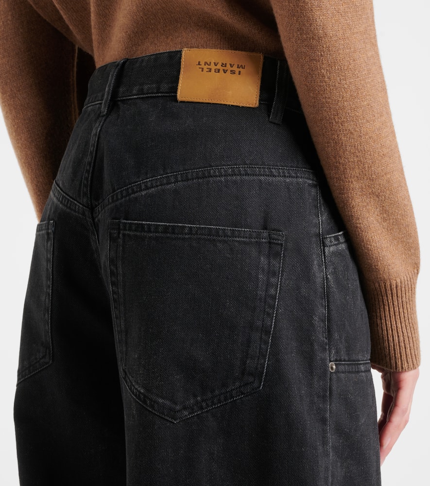 Isabel Marant Étoile Ophra Straight Jeans In Black