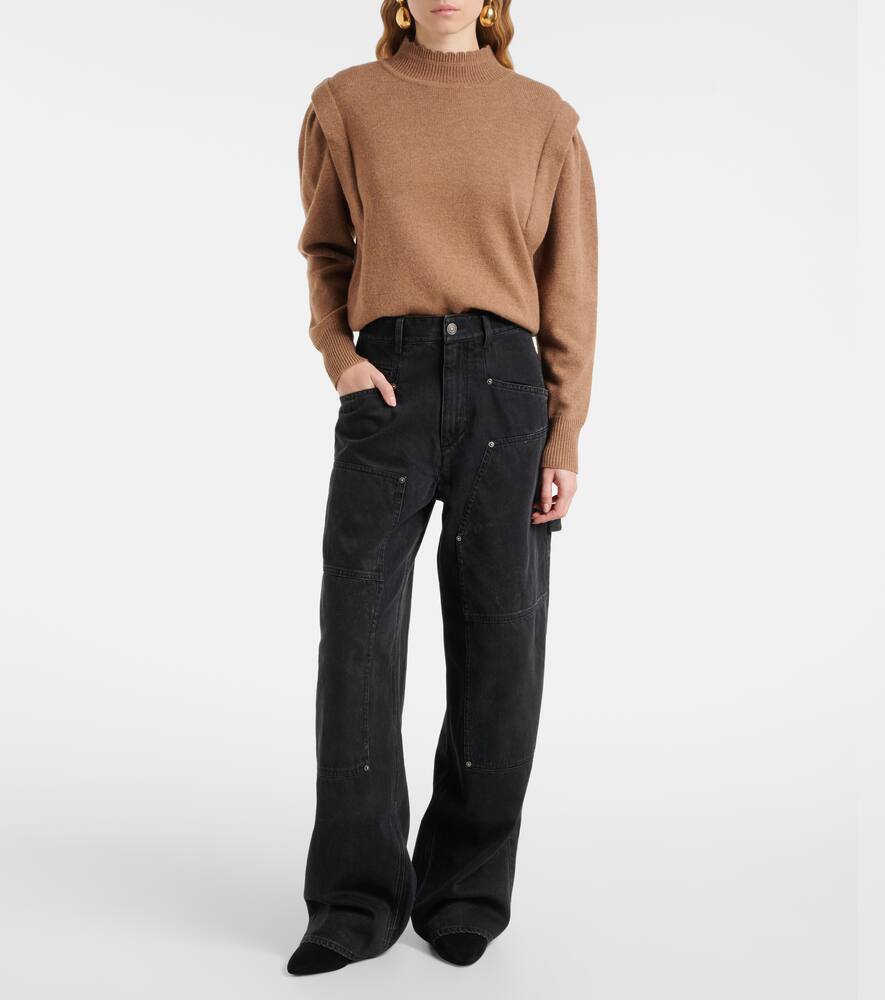 Isabel Marant Étoile Ophra Straight Jeans In Black