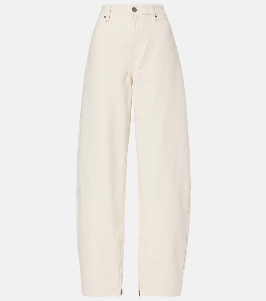 High-rise barrel-leg jeans