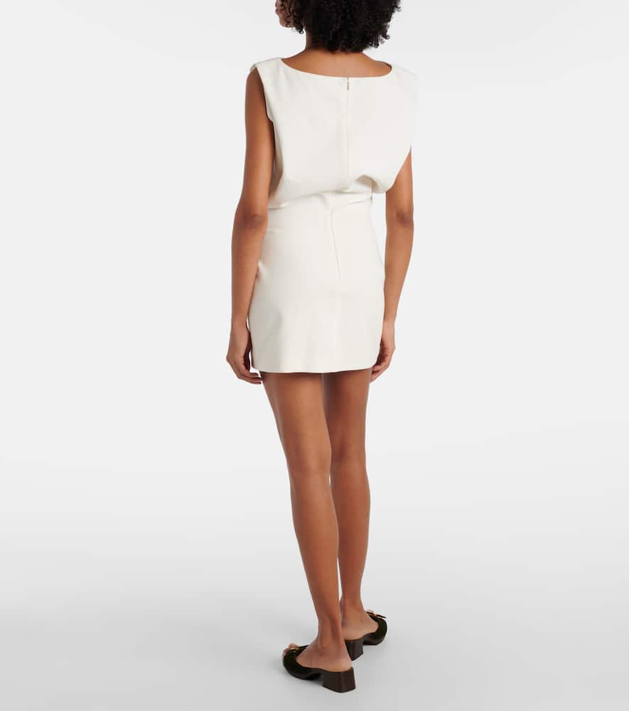 Khaite Toma Bonded Crepe Minidress