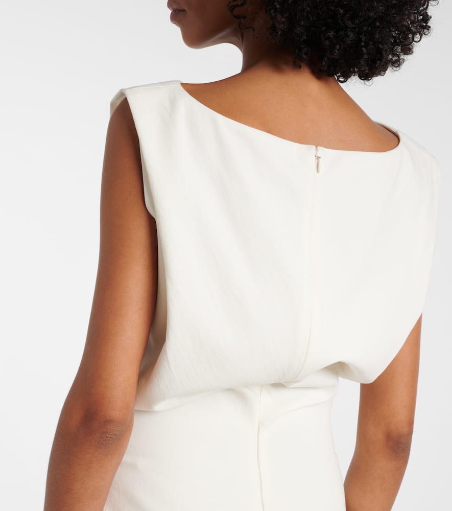 Khaite Toma Bonded Crepe Minidress