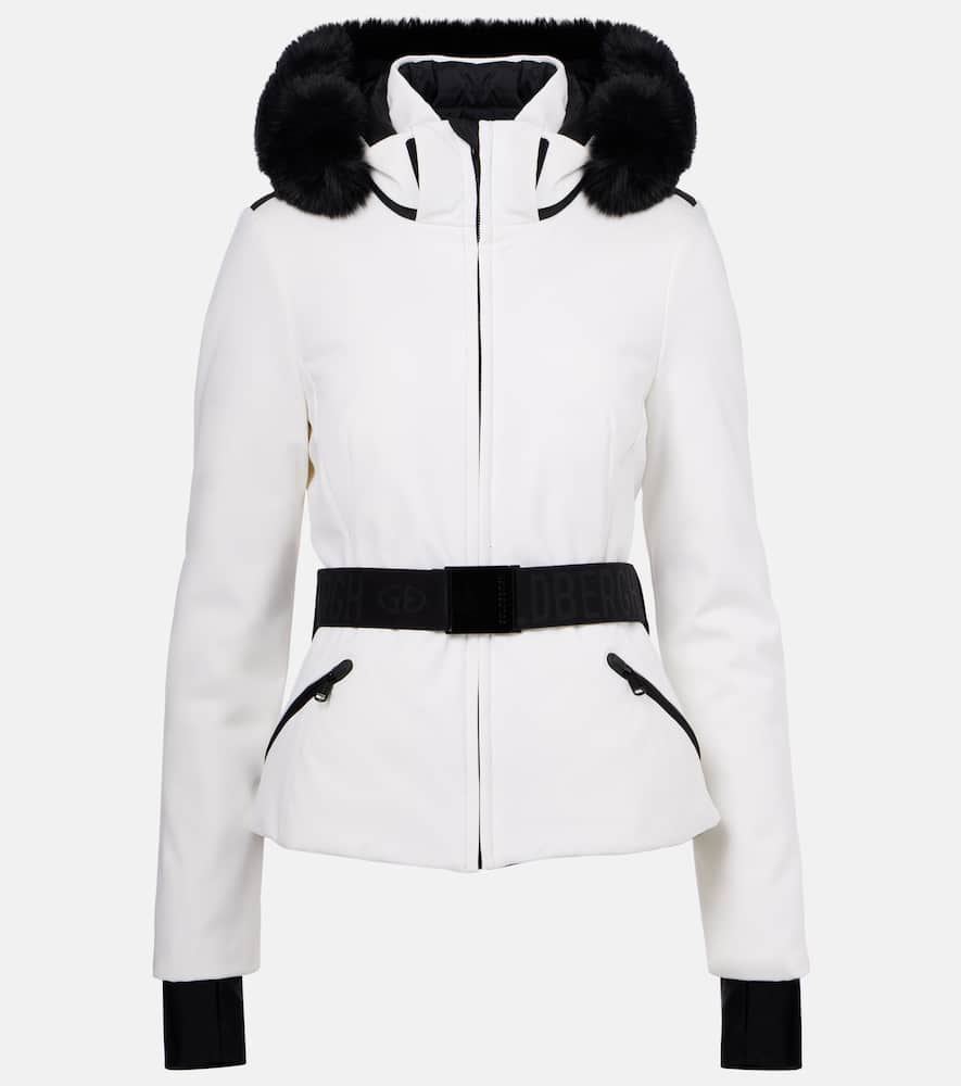 Goldbergh Hida Faux Fur-trimmed Ski Jacket In White