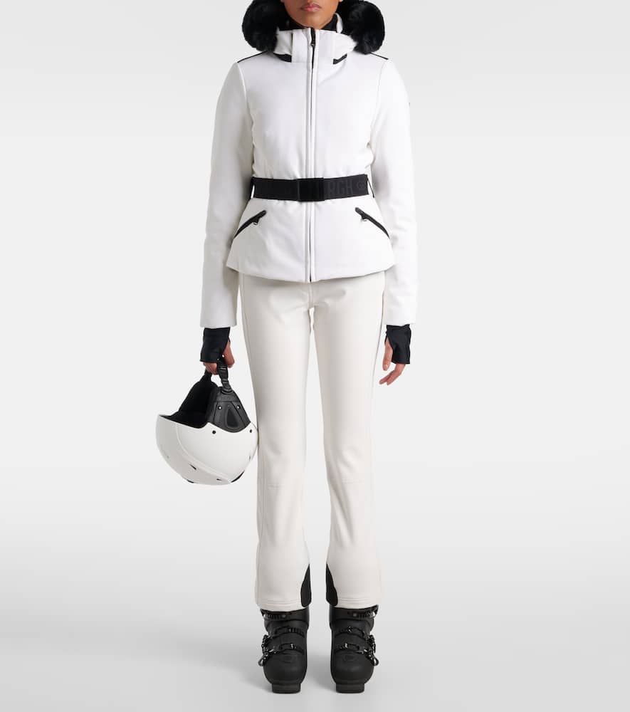 Goldbergh Hida Faux Fur-trimmed Ski Jacket In White