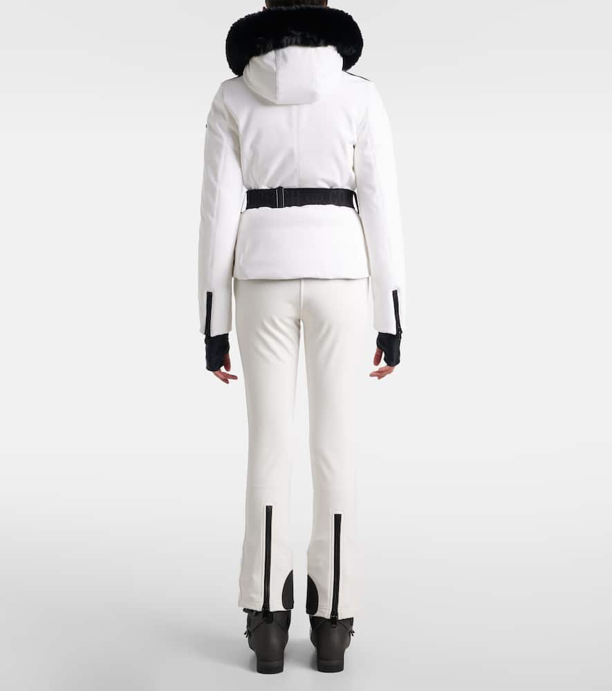 Goldbergh Hida Faux Fur-trimmed Ski Jacket In White