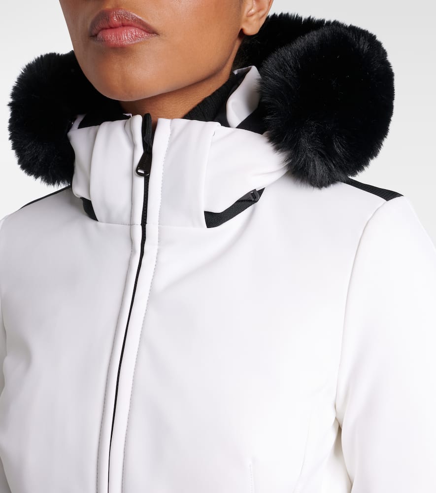 Goldbergh Hida Faux Fur-trimmed Ski Jacket In White